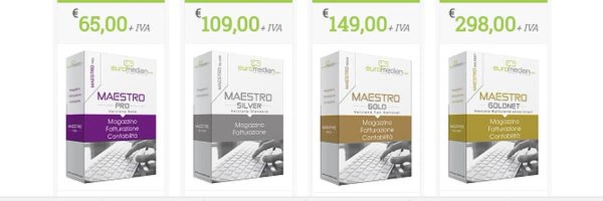 Schermata del programma di fatturazione e software gestionali Euromedian