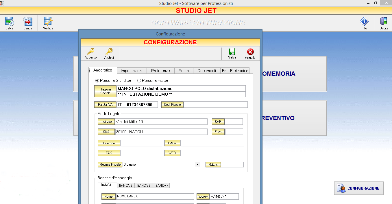 maestro-studio-jet-configurazione