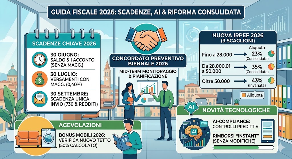 Dichiarazione dei Redditi 2026: Piena Riforma, Controlli AI e Scadenze Consolidate