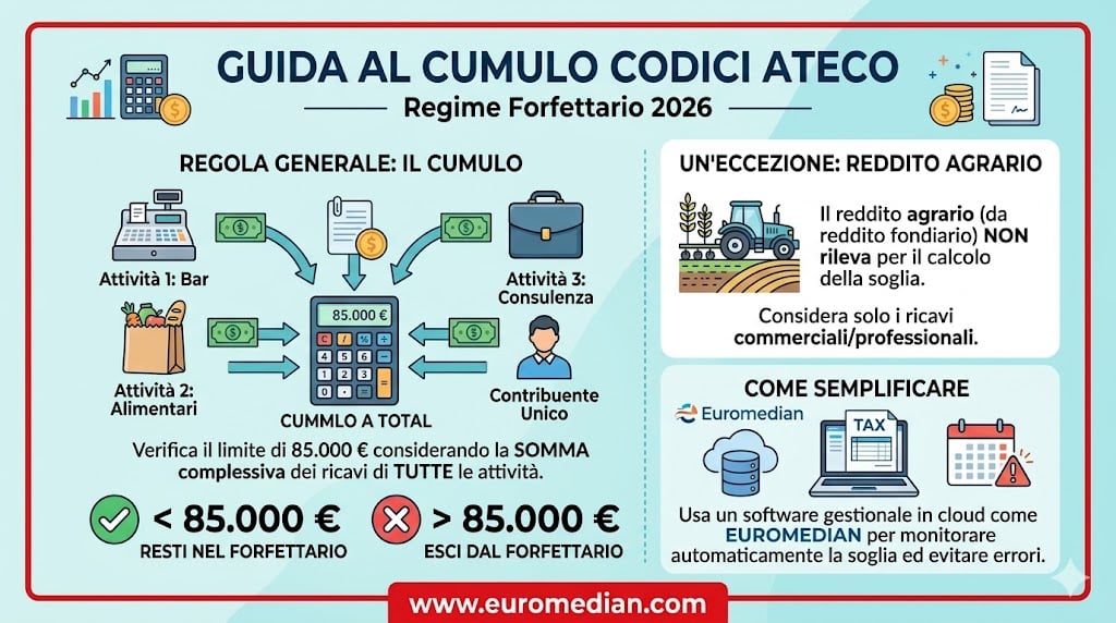 Codci Più Codici ATECO e Forfettario: Come Funziona il Cumulo
